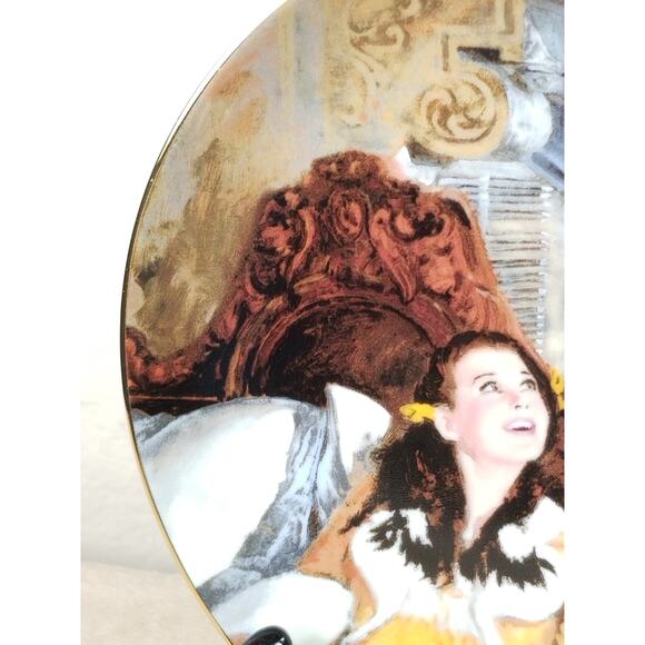 Gone With The Wind Scarlett And Rhett Honeymoon 1990 Plate Wall Decor Fine China - Picture 5 of 13